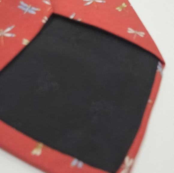 Brooks Brothers Red Tie with Dragonfly Design - Picture 4 of 7